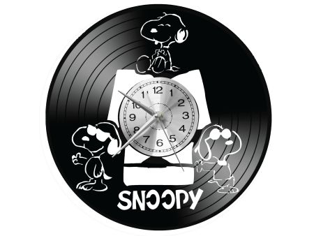 Snoopy Zegar Ścienny Płyta Winylowa Nowoczesny Dekoracyjny Na Prezent Urodziny