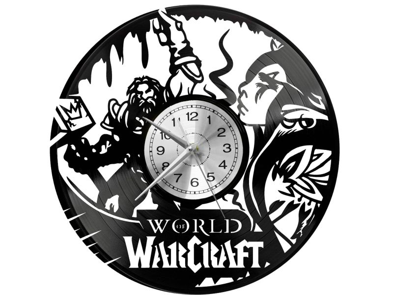 World Of Warcraft Zegar Ścienny Płyta Winylowa Nowoczesny Dekoracyjny Na Prezent Urodziny