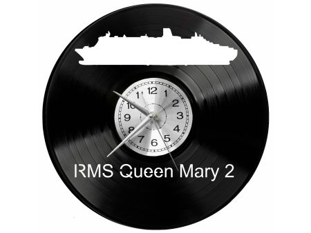 RMS Queen Mary 2 Zegar Ścienny Płyta Winylowa Nowoczesny Dekoracyjny Na Prezent Urodziny