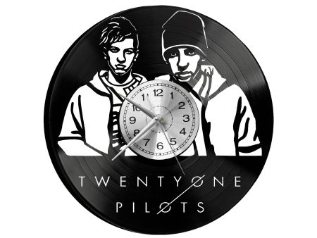 Twenty One Pilots Zegar Ścienny Płyta Winylowa Nowoczesny Dekoracyjny Na Prezent Urodziny