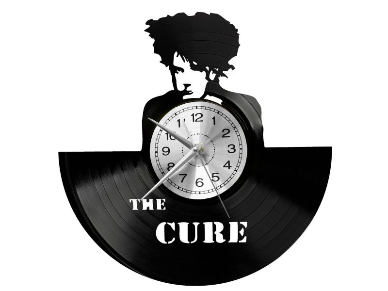 The Cure Zegar Ścienny Płyta Winylowa Nowoczesny Dekoracyjny Na Prezent Urodziny