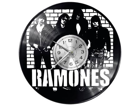 Ramones Zegar Ścienny Płyta Winylowa Nowoczesny Dekoracyjny Na Prezent Urodziny