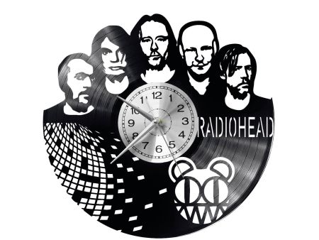 Radiohead Zegar Ścienny Płyta Winylowa Nowoczesny Dekoracyjny Na Prezent Urodziny