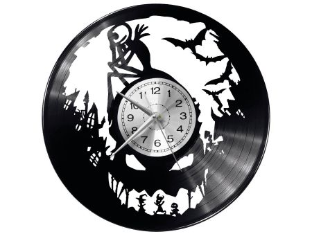 Nightmare Before Christmas Zegar Ścienny Płyta Winylowa Nowoczesny Dekoracyjny Na Prezent Urodziny