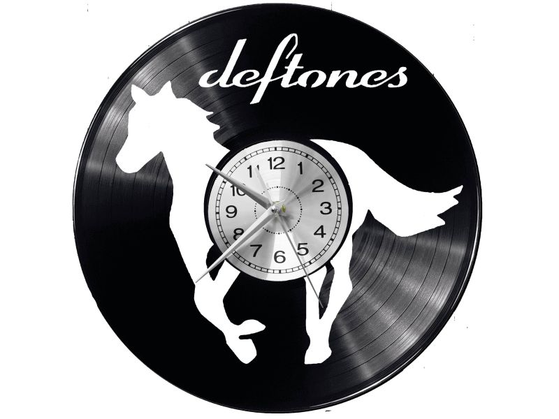 Deftones Zegar Ścienny Płyta Winylowa Nowoczesny Dekoracyjny Na Prezent Urodziny