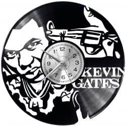 Kevin Gates Zegar Ścienny Płyta Winylowa Nowoczesny Dekoracyjny Na Prezent Urodziny
