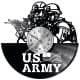 U.S. ARMY Zegar Ścienny Płyta Winylowa Nowoczesny Dekoracyjny Na Prezent Urodziny