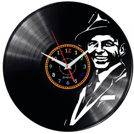 Frank Sinatra Zegar Ścienny Płyta Winylowa Nowoczesny Dekoracyjny Na Prezent Urodziny