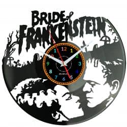 Bride of Frankenstein Zegar Ścienny Płyta Winylowa Nowoczesny Dekoracyjny Na Prezent Urodziny