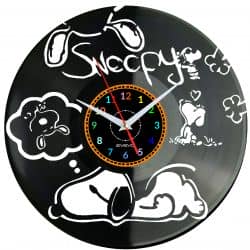 Snoopy Dreams Zegar Ścienny Płyta Winylowa Nowoczesny Dekoracyjny Na Prezent Urodziny