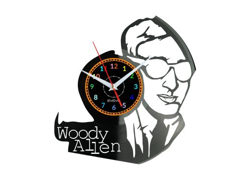 Woody Allen Zegar Ścienny Płyta Winylowa Nowoczesny Dekoracyjny Na Prezent Urodziny