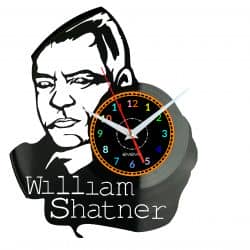 William Shatner Zegar Ścienny Płyta Winylowa Nowoczesny Dekoracyjny Na Prezent Urodziny