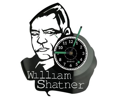 William Shatner Zegar Ścienny Płyta Winylowa Nowoczesny Dekoracyjny Na Prezent Urodziny