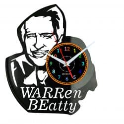 Warren Beatty Zegar Ścienny Płyta Winylowa Nowoczesny Dekoracyjny Na Prezent Urodziny