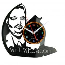 Wil Wheaton Zegar Ścienny Płyta Winylowa Nowoczesny Dekoracyjny Na Prezent Urodziny