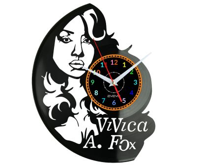 Vivica A Fox Zegar Ścienny Płyta Winylowa Nowoczesny Dekoracyjny Na Prezent Urodziny