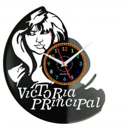 Victoria Principal Zegar Ścienny Płyta Winylowa Nowoczesny Dekoracyjny Na Prezent Urodziny