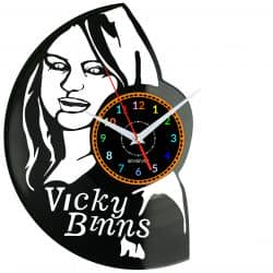 Vicky Binns Zegar Ścienny Płyta Winylowa Nowoczesny Dekoracyjny Na Prezent Urodziny