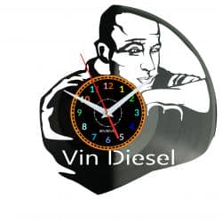 Vin Diesel Zegar Ścienny Płyta Winylowa Nowoczesny Dekoracyjny Na Prezent Urodziny