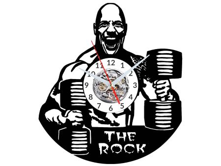 ZEGAR ŚCIENNY DWAYNE THE ROCK JOHNSON PŁYTA WINYLOWA WINYL EVEVO