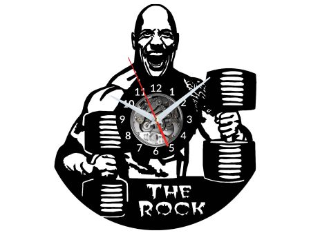 ZEGAR ŚCIENNY DWAYNE THE ROCK JOHNSON PŁYTA WINYLOWA WINYL EVEVO