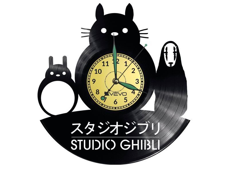 GHIBLI STUDIO MANGA ZEGAR ŚCIENNY WYJATKOWY POMYSŁ NA PREZENT URODZINY UPOMINEK DLA NIEJ DLA NIEGO EVEVO.PL EVEVO W0138