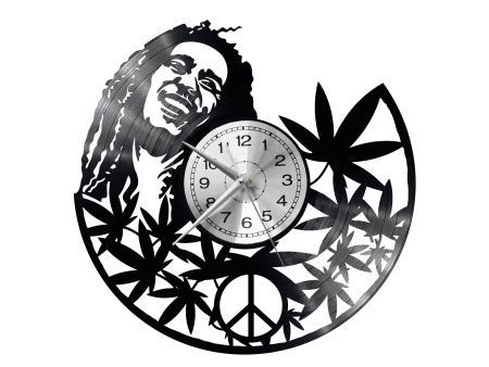 BOB MARLEY ZEGAR ŚCIENNY DEKORACYJNY NOWOCZESNY PŁYTA WINYLOWA WINYL NA PREZENT EVEVO.PL