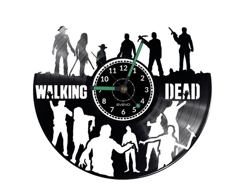 WALKING DEAD ŻYWE TRUPY ZEGAR ŚCIENNY WYJATKOWY POMYSŁ NA PREZENT URODZINY UPOMINEK DLA NIEJ DLA NIEGO EVEVO.PL EVEVO W0152