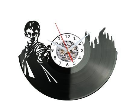 HARRY POTTER CZARODZIEJ Z HOGWARTU ZEGAR ŚCIENNY WYJATKOWY POMYSŁ NA PREZENT URODZINY UPOMINEK DLA NIEJ DLA NIEGO EVEVO.PL W0169