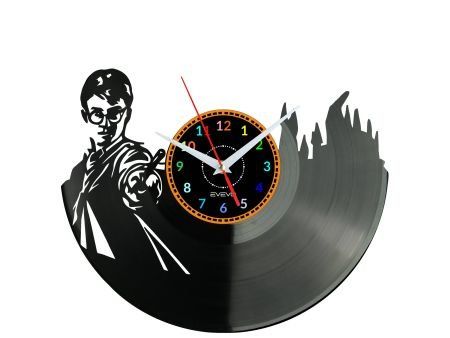 HARRY POTTER CZARODZIEJ Z HOGWARTU ZEGAR ŚCIENNY WYJATKOWY POMYSŁ NA PREZENT URODZINY UPOMINEK DLA NIEJ DLA NIEGO EVEVO.PL W0169