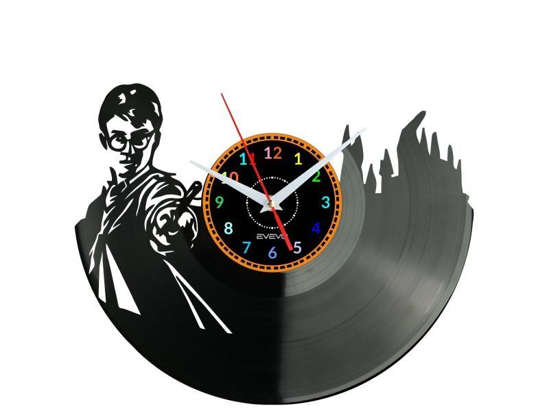Mały Czarodziej ZEGAR ŚCIENNY PŁYTA WINYLOWA VINYL EVEVO.PL W0169