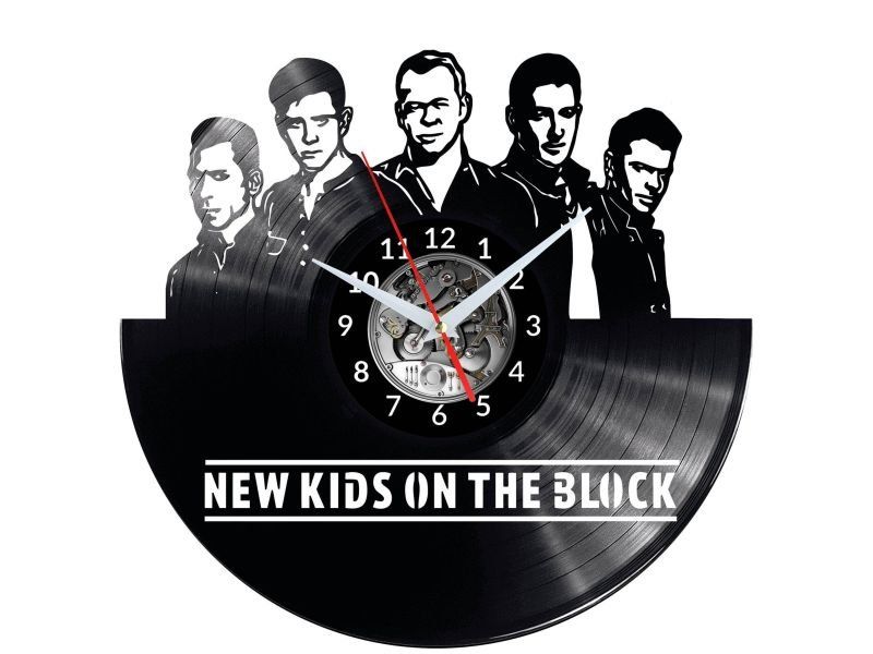 NEW KIDS ON THE BLOCK ZEGAR ŚCIENNY PREZENT UPOMINEK NA URODZINY DLA NIEJ DLA NIEGO EVEVO EVEVO.PL W0173 empik