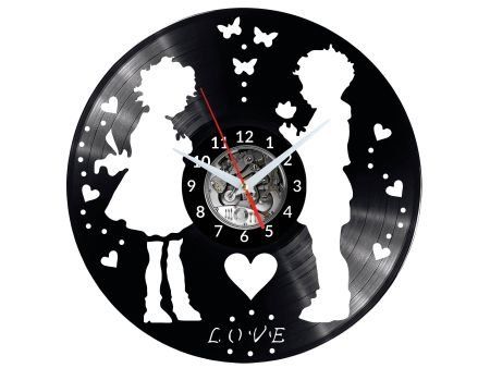 WALENTYNKI MIŁOŚĆ ZEGAR ŚCIENNY PŁYTA WINYLOWA PREZENT UPOMINEK URODZINY EVEVO EVEVO.PL W0181