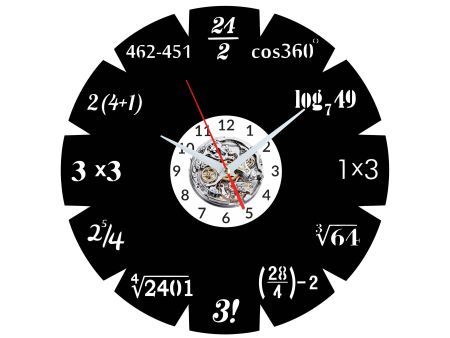 Zegar Matematyka Zegar Ścienny Płyta Winylowa Nowoczesny Dekoracyjny Na Prezent Urodziny