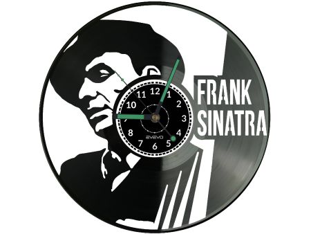 FRANK SINATRA ZEGAR ŚCIENNY DEKORACYJNY NOWOCZESNY PŁYTA WINYLOWA WINYL NA PREZENT EVEVO EVEVO.PL W0221