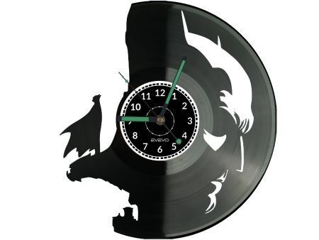 BATMAN ZEGAR ŚCIENNY DEKORACYJNY NOWOCZESNY PŁYTA WINYLOWA WINYL NA PREZENT EVEVO EVEVO.PL W0244