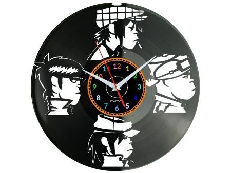 Zespól Rockowy ZEGAR ŚCIENNY DEKORACYJNY NOWOCZESNY PŁYTA WINYLOWA WINYL NA PREZENT EVEVO EVEVO.PL W0258