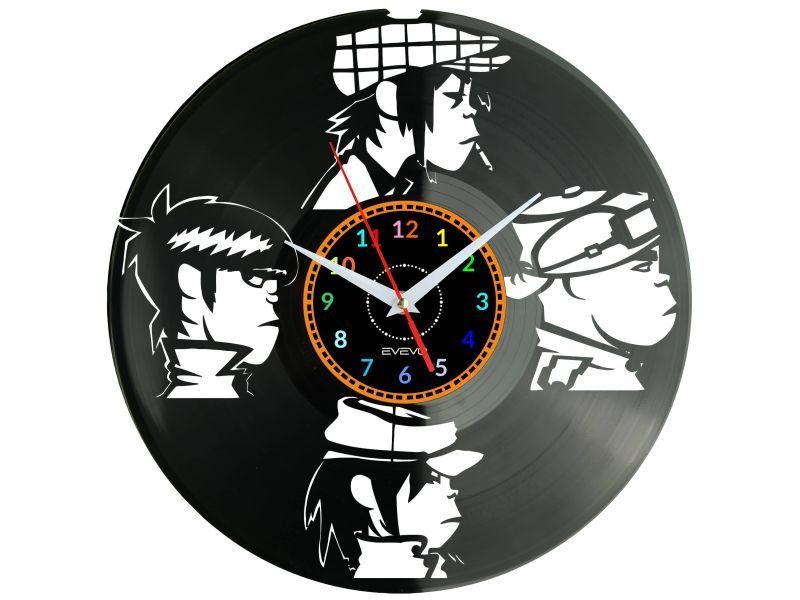 Zespól Rockowy ZEGAR ŚCIENNY DEKORACYJNY NOWOCZESNY PŁYTA WINYLOWA WINYL NA PREZENT EVEVO EVEVO.PL W0258