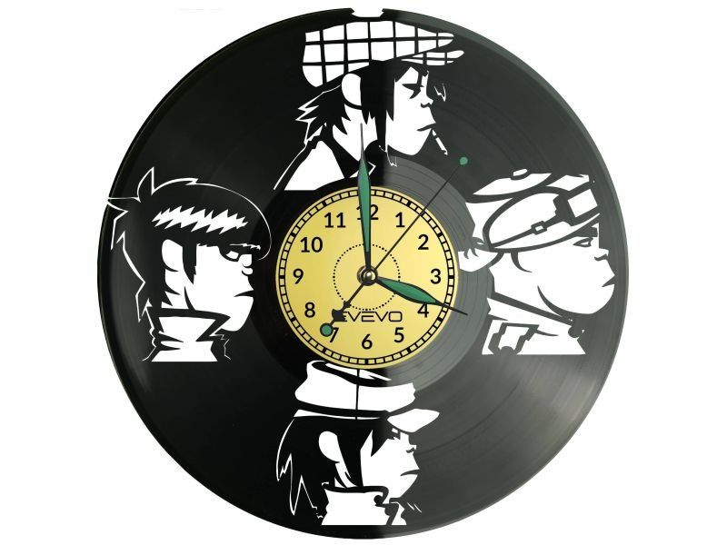 Zespól Rockowy ZEGAR ŚCIENNY DEKORACYJNY NOWOCZESNY PŁYTA WINYLOWA WINYL NA PREZENT EVEVO EVEVO.PL W0258