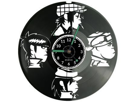 Zespól Rockowy ZEGAR ŚCIENNY DEKORACYJNY NOWOCZESNY PŁYTA WINYLOWA WINYL NA PREZENT EVEVO EVEVO.PL W0258