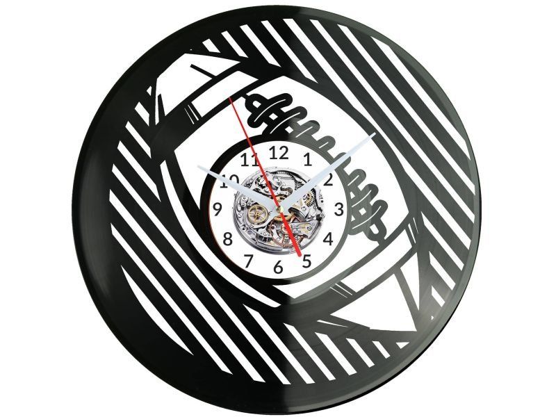 Amerykański Football ZEGAR ŚCIENNY DEKORACYJNY NOWOCZESNY PŁYTA WINYLOWA WINYL NA PREZENT EVEVO EVEVO.PL W0317