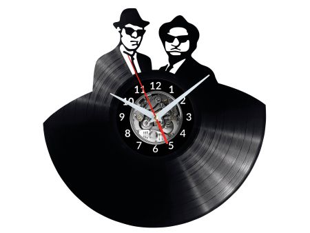 Blues Brothers Zegar Ścienny Płyta Winylowa Nowoczesny Dekoracyjny Na Prezent Urodziny