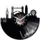 London Zegar Ścienny Płyta Winylowa Nowoczesny Dekoracyjny Na Prezent Urodziny