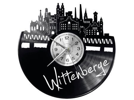 WITTENBERGE ZEGAR ŚCIENNY DEKORACYJNY NOWOCZESNY PŁYTA WINYLOWA WINYL NA PREZENT EVEVO EVEVO.PL W0473