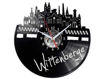 WITTENBERGE ZEGAR ŚCIENNY DEKORACYJNY NOWOCZESNY PŁYTA WINYLOWA WINYL NA PREZENT EVEVO EVEVO.PL W0473