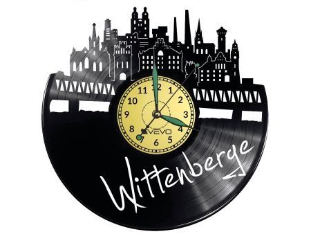 WITTENBERGE ZEGAR ŚCIENNY DEKORACYJNY NOWOCZESNY PŁYTA WINYLOWA WINYL NA PREZENT EVEVO EVEVO.PL W0473