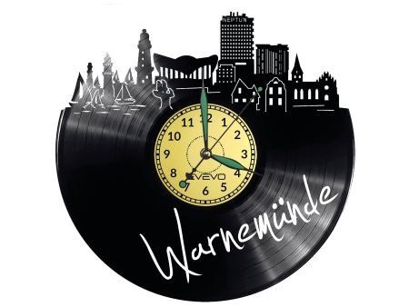 WARMEN NDE ZEGAR ŚCIENNY DEKORACYJNY NOWOCZESNY PŁYTA WINYLOWA WINYL NA PREZENT EVEVO EVEVO.PL W0474