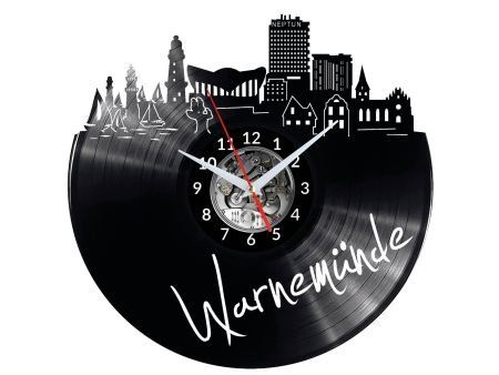 WARMEN NDE ZEGAR ŚCIENNY DEKORACYJNY NOWOCZESNY PŁYTA WINYLOWA WINYL NA PREZENT EVEVO EVEVO.PL W0474