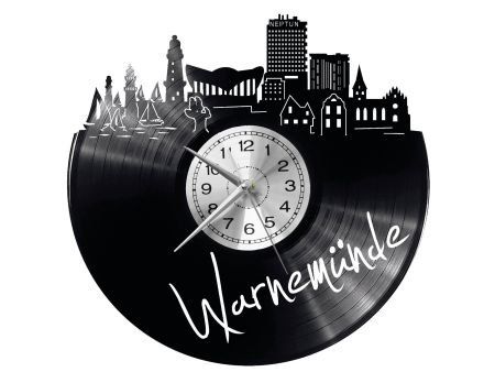 WARMEN NDE ZEGAR ŚCIENNY DEKORACYJNY NOWOCZESNY PŁYTA WINYLOWA WINYL NA PREZENT EVEVO EVEVO.PL W0474