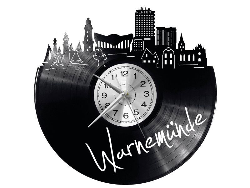 WARMEN NDE ZEGAR ŚCIENNY DEKORACYJNY NOWOCZESNY PŁYTA WINYLOWA WINYL NA PREZENT EVEVO EVEVO.PL W0474